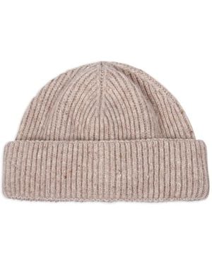 Lardini Bonnet En Maille Côtelée - Neutre