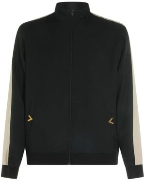 Valentino Garavani Vlogo Side-Stripe Sweatshirt - Black