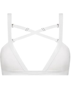 Maison Close Top De Bikini Fatale Tipo Bandeau - Blanco