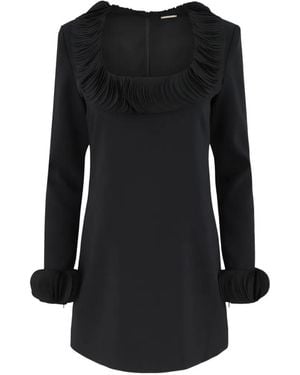 Alexis Tyra Ruffled Mini Dress - Black