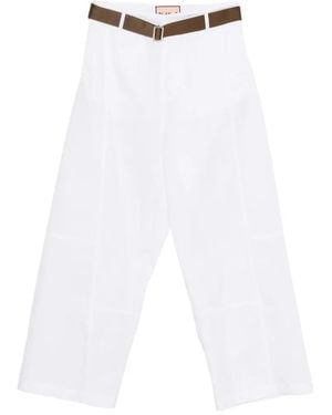 Plan C Belt Pants - White