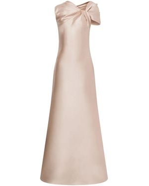 Alberta Ferretti Fitted Evening Gown - Natural