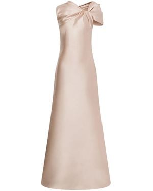 Alberta Ferretti ギャザードレス - ナチュラル