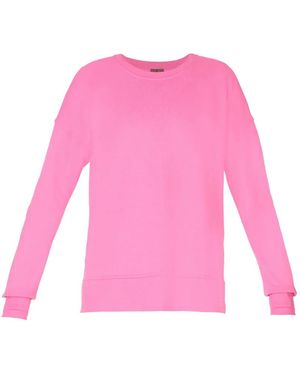Sweaty Betty After Class Side-Slit Sweatshirt - Pink