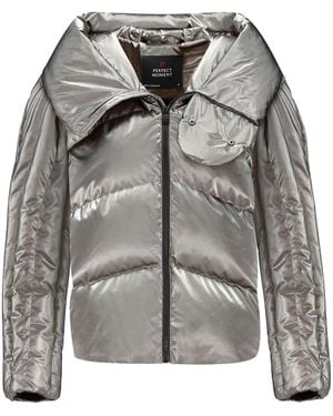 Perfect Moment Orelle Quilted-star Down Ski Jacket - Gray