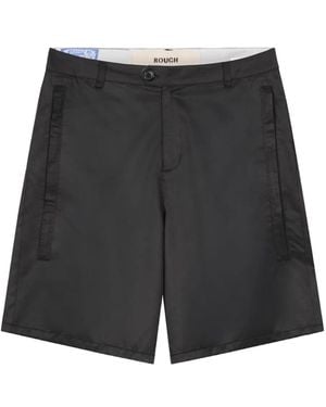 ROUGH Shorts Mit Satin-Finish - Schwarz
