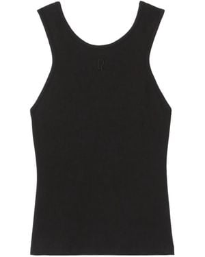 Claudie Pierlot Organic Cotton Vest - Black