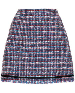Karl Lagerfeld Minigonna Bouclé - Blu