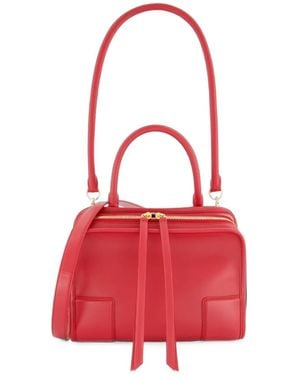Loewe Small Amazona 180 Leather Tote Bag - Red