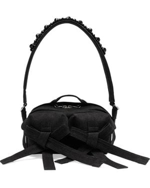 Simone Rocha Sac À Ornements En Perles - Noir