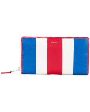 Balenciaga Bazar Continental Zip Around Wallet - Blue