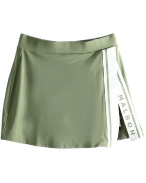 Malbon Golf Baseline Mini Skirt - Green