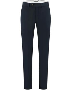 Aurélien Stretch-Cotton Pants - Blue