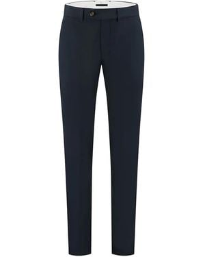 Aurélien Stretch-Cotton Trousers - Blue