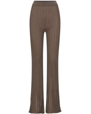 Nicholas Mireya Knitted Pants - Brown