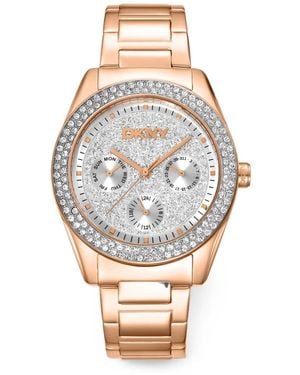 DKNY Armbanduhr Mit Kristallverzierung 36Mm - Mettallic