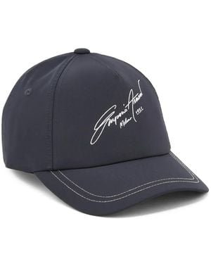 Emporio Armani Curved Peak Baseball Cap - Blue