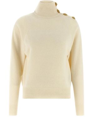 Balmain ハイネック セーター - ナチュラル