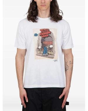 Junya Watanabe グラフィック Tシャツ - ホワイト