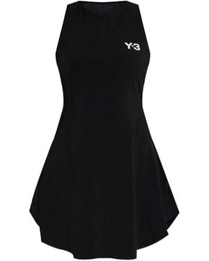 Y-3 Logo-Detail Tennis Dress - Black