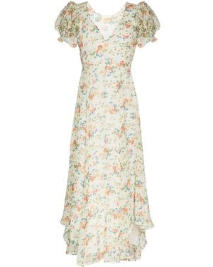 LoveShackFancy Clemence Floral-print Maxi Dress - Multicolour
