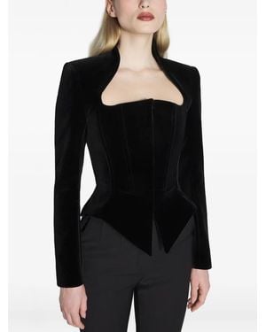 Mugler Giacca Stile Corsetto - Nero