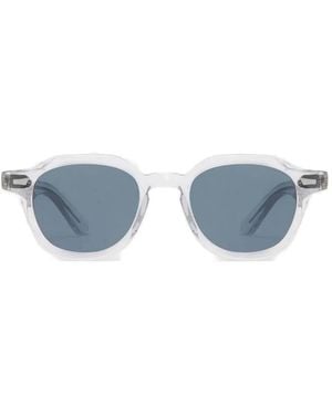 Fora Dealer Geometric-Frame Sunglasses - Blue