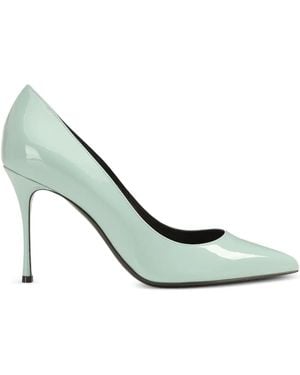 Sergio Rossi 90Mm Godiva Pointed Pumps - Green