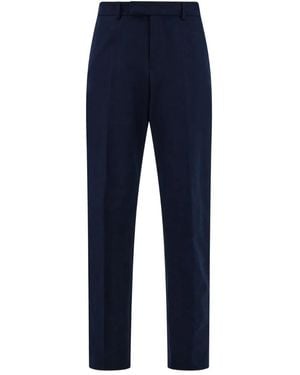 Ferragamo Asymmetric Waist Chinos - Blue