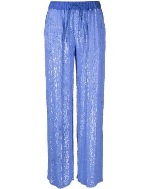 P.A.R.O.S.H. Glare Hose Mit Pailletten - Blau