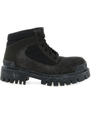 Balenciaga Combat Strike Low Boots - Black