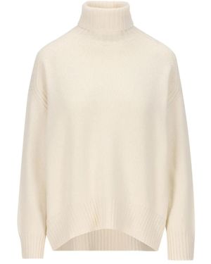 Vanisé Turtleneck Ribbed Jumper - Natural