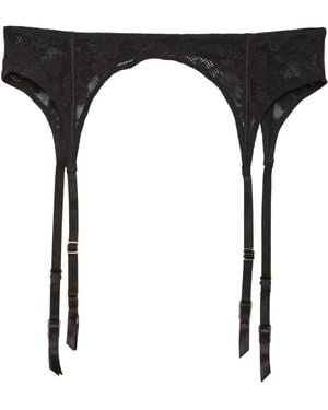 Fleur du Mal Le Stretch Strumpfhalter Aus Spitze - Schwarz