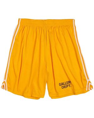 GALLERY DEPT. Striped Track Shorts - Yellow