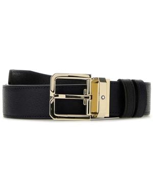 Montblanc レザーベルト - ブラック