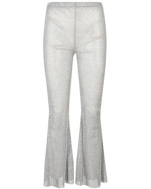 Santa Brands Flared Mesh Pants - Gray