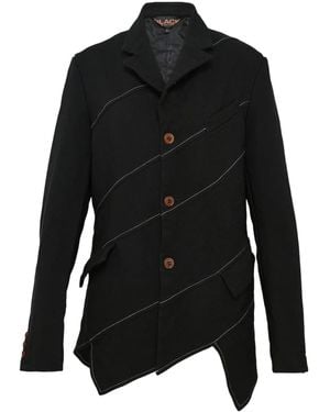 COMME DES GARÇON BLACK Asymmetrische Blazer - Zwart