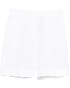 Eleventy Linen Shorts - White