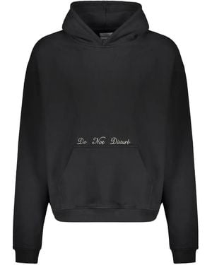 Mr. Saturday Lettering-Print Hoodie - Black
