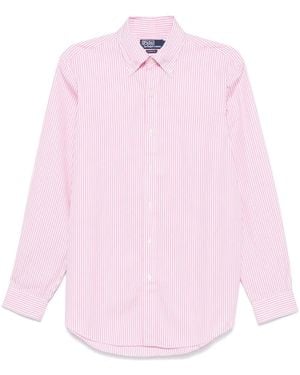 Polo Ralph Lauren Striped Poplin Shirt - Pink