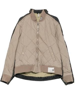 Maison Mihara Yasuhiro Quilted Layered-Denim Jacket - Natural