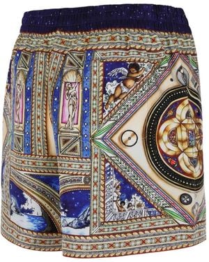 CASABLANCA Graphic-Print Shorts - Blue