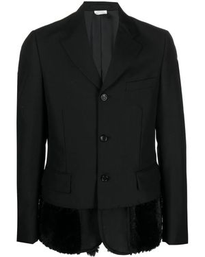 Comme des Garçons レイヤード ジャケット - ブラック