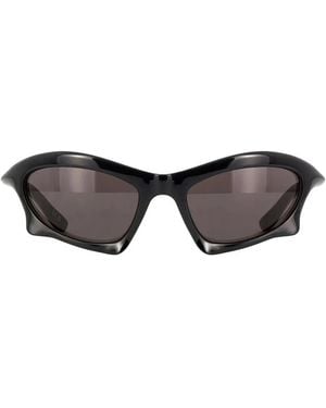 Balenciaga Oval-Frame Sunglasses - Grey