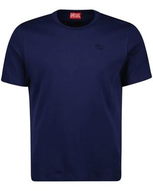 DIESEL T-adjust-slits-r17 Tシャツ - ブルー