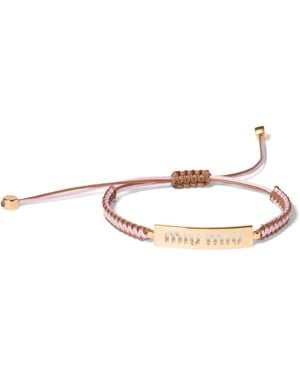 Miu Miu Pulsera De Algodón Y Metal - Blanco