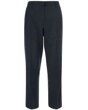 Tela Pressed-Crease Tailored Trousers - Blue