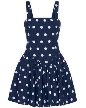 Nicholas Polka-Dot Vittoria Dress - Blue