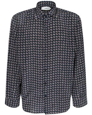 Costumein Geometric-Print Shirt - Blue