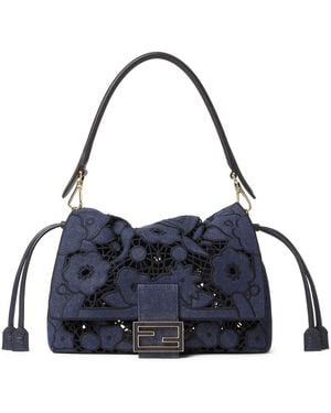 Fendi Medium Mamma Baguette Shoulder Bag - Blue